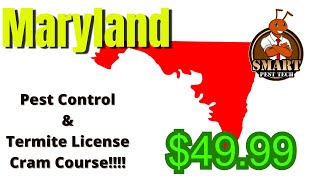 4999 Smart Pest Tech Cram Course “ HPC amp Termite License ” for Maryland [upl. by Alia]