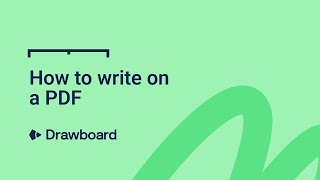 Drawboard PDF  How to write on a PDF [upl. by Emse]