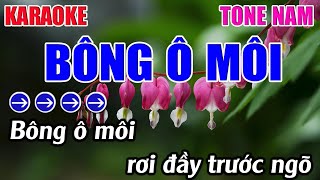 Bông Ô Môi Karaoke Tone Nam Karaoke 9999  Beat Mới [upl. by Pascal939]