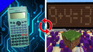 Comment fonctionne une calculatrice  expliqué avec Minecraft [upl. by Arlena]