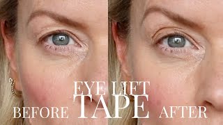 How to use eye lift tape to help with hooded eyes [upl. by Atnoved]