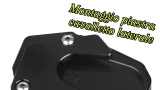 Tutorial montaggio piastra cavalletto laterale moto [upl. by Akenahs]