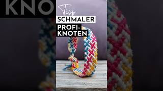 DIYHack für schmale Knoten am Armbandende armband knüpfen diy [upl. by Oihsoy]