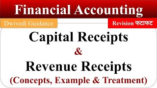 Capital Receipts Revenue Receipts Financial Accounting Capital Receipt treatment bba mba bcom [upl. by Enniroc]