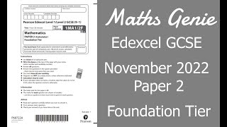 Edexcel Foundation Paper 2 November 2022 Exam Walkthrough [upl. by Soilisav]