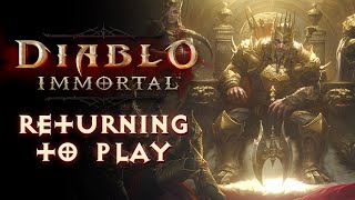 My Return To Diablo Immortal [upl. by Yramanna472]