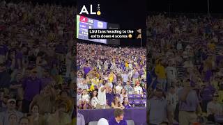 LSU fans heading for the exits down four scores to Bama Alabama LSU SEC Bama CollegeFootball [upl. by Evod278]