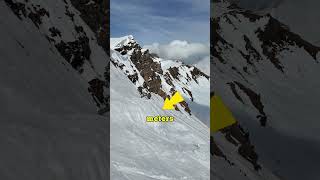 Would you ski the Swiss Wall 🤯chavanette Portes du Soleil [upl. by Olly]