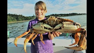 Catching Dungeness Crab in Puget Sound [upl. by Vharat]