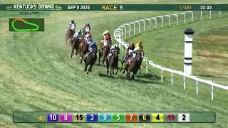 Kehoe Beach wins race five on September 8 at Kentucky Downs [upl. by Eidua]