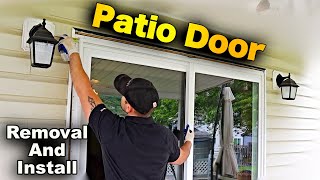 How To Remove And Install A Patio Door  QUICK AND EASY StepByStep Tutorial [upl. by Aihsile209]