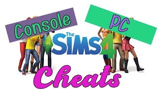 HOW TO USE CHEATS  Console  PC  SIMS 4 [upl. by Dnalevets237]