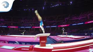 Coline DEVILLARD FRA  2018 Artistic Gymnastics Europeans qualification vault [upl. by Reimer]