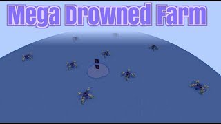 Mega Drowned Farm 3000 drownedh  Minecraft [upl. by Ntsud]