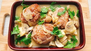 PAUPIETTES DE VEAU AU CHAMPIGNONS  Stuffed Veal Deep in Mushrooms Creamy  Comfort Food 287 SUB [upl. by Llennahc485]