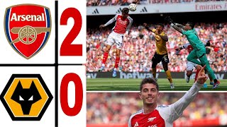 Arsenal vs Wolves 20 kai havertz  Saka goal vs wolves  HIGHLIGHTS Premier League 202425 [upl. by Ailhad]