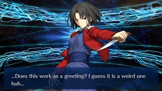 FateGrand Order  Ryougi Shiki Assassin Summon Voice line [upl. by Elpmid]