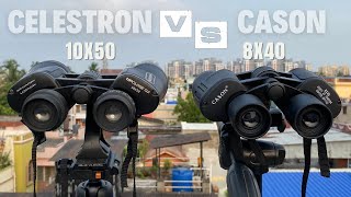 Celestron Upclose 10X50 Vs Cason 8X40 Binoculars [upl. by Josselyn]