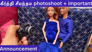 Barbie drama episode 60  கீர்த்தி சீமந்தம் photoshoot  Important announcement at end  Barbie [upl. by Herculie]