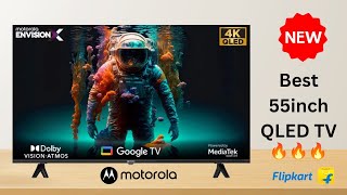 MOTOROLA EnvisionX 55 inch QLED Ultra HD 4K Smart Google TV with Dolby Vision  55UHDGQMBSGQ [upl. by Aynas]