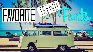 10 Favorite Trend Fonts Popular Youtubers Use  Editapple Editing Hacks For Youtubers [upl. by Kendyl]