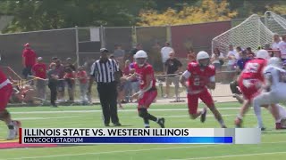 Illini ISU football both win Saturday highlights of Central Illinois soccer First to the Finish [upl. by Grobe]