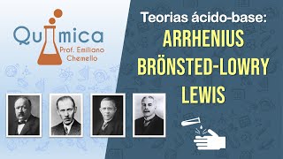 Teorias ácidobase Arrhenius BrönstedLowry e Lewis  QUÍMICA GERAL  Prof Emiliano [upl. by Ahsinahs]