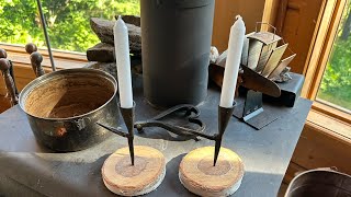 A quick tutorial on forging a Sticking Tommy Candle Holder [upl. by Rex]