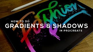 How to make GRADIENTS and SHADOWS  Procreate Tutorial [upl. by Emeric]