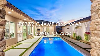 Short Term Rental Friendly Home for Sale  80339 Champions Way La Quinta PGA West CA [upl. by Katrinka90]