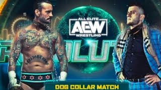 Cm Punk vs MJF Dog collar Match Highlightscmpunk mjf aew [upl. by Volny]