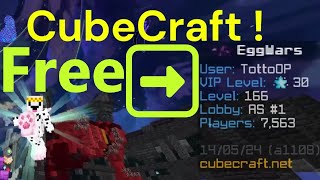 【Free VIP Level 30】THX for CubeCraft bug bedrock minecraft server game [upl. by Sitof]