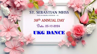 St Sebastian MHSS  38th Annual Day  UKG DANCE [upl. by Nyrahtak]