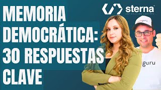 Ley de Memoria Democratica Hay tiempo para sacar nacionalidad española 30 respuestas expertas [upl. by Xirdnek680]