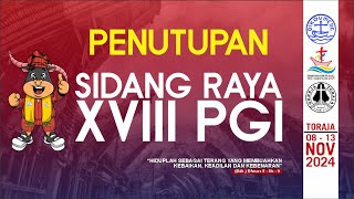 🔴 LIVE  Ibadah Penutupan Sidang Raya XVIII PGI [upl. by Arbuckle805]