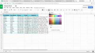 How to Make an Address Book with Google Sheets [upl. by Selim929]