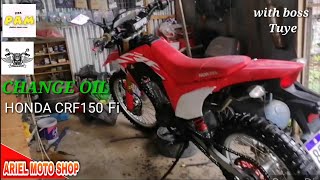 CHANGE OIL HONDA CRF 150 FI [upl. by Dib805]