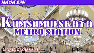 Life in Moscow The Most Luxurious Metro Station Komsomolskaya [upl. by Nadda]