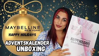 Maybelline Happy Holidays Adventskalender 2023 Unboxing  Adventskalender 2023 Unboxing l Elanhelo [upl. by Hartzell]