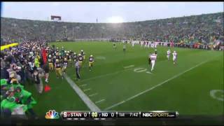 Notre Dame  Stanford Game Highlights [upl. by Anilocin883]