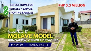 House Tour 17 • PinakaMurang Bungalow Single Detached Near Metro Manila  Molave Model in Pineview [upl. by Nuahc]