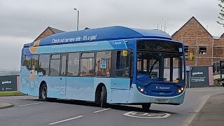 SOON TO GO Stagecoach NE Scania K27OUB E300CNG 28021  Route 4 Doxford Park  Downhill [upl. by Ynetruoc]