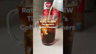 Rating The NEW Tim Horton’s Coffee Creamers ☕️ timhortons [upl. by Berkly]