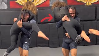 Woman FAILS To Takedown UFC Fighter [upl. by Nea]