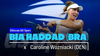 BIA HADDAD x Caroline Wozniacki Oitavas US Open 2024  Live comentários [upl. by Annoynek498]