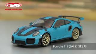 ckmodelcarsvideo Porsche 911 991 II GT2 RS Weissach Package IAA 2017 Sondermodell Spark [upl. by Nicholle]