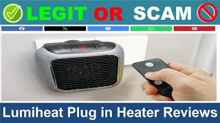 Lumiheat Plug in Heater Reviews  Nov 2024 Beware of Scam Watch Now [upl. by Yvi274]