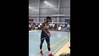 Excellent Cross Court Shift Drop Shot  Badminton  Power Smash [upl. by Noynek]