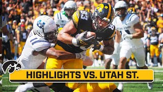 Utah St at Iowa  Highlights  Big Ten Football  Sep 2 2023 [upl. by Sofie]