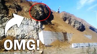 DANGEROUS PLACE  Dozer Operator Falls From The Top Of Mountain [upl. by Hpejsoj]